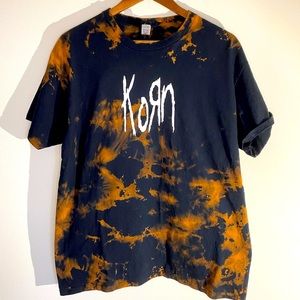 Korn Acid Wash Band Tshirt + FREE Sticker